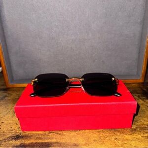 Cartier Black and Gold Men's Glasses